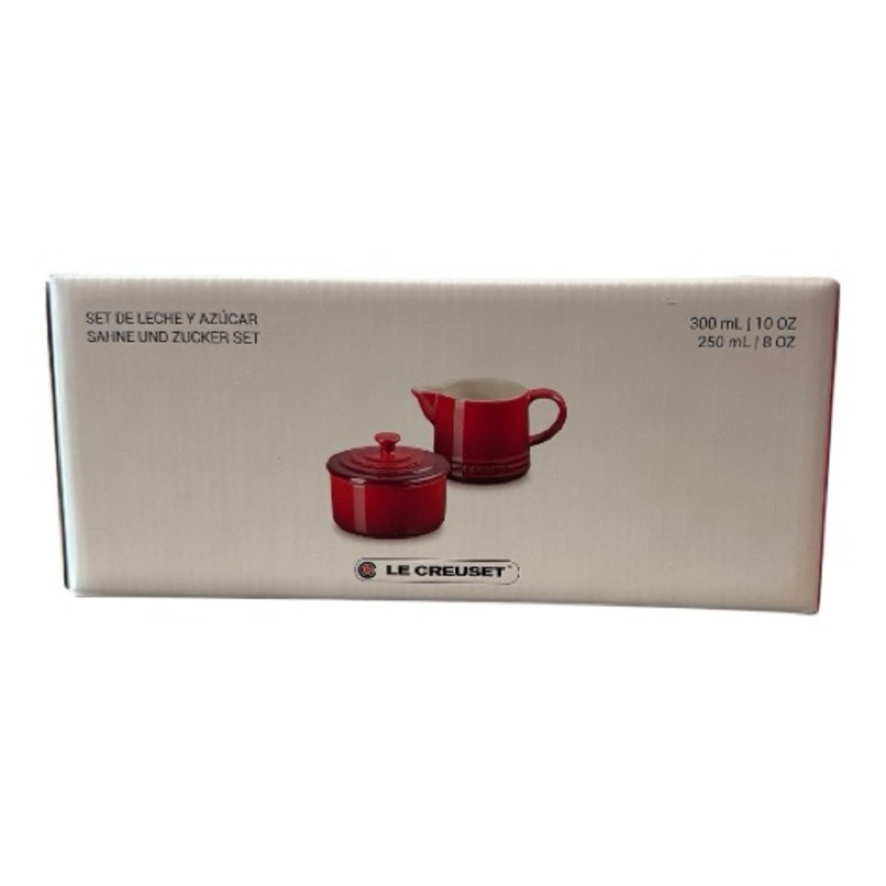 Le Creuset Signature Cream and Sugar Set (cerise) - Picture 10 of 12